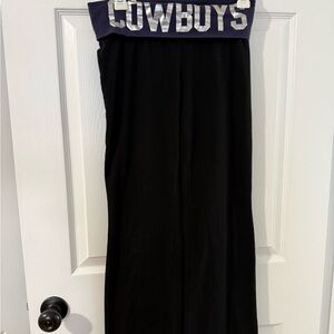 Size S PINK Victoria's Secret Black and Blue Boot Cut Leggings